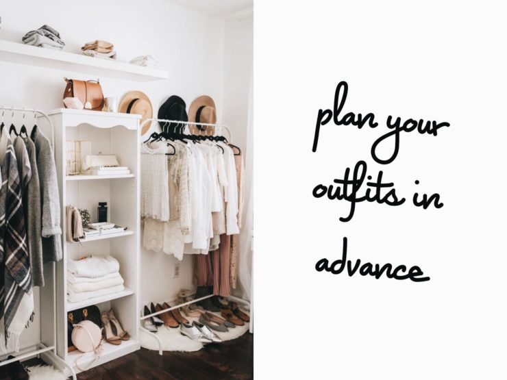 outfit planning, closet organization