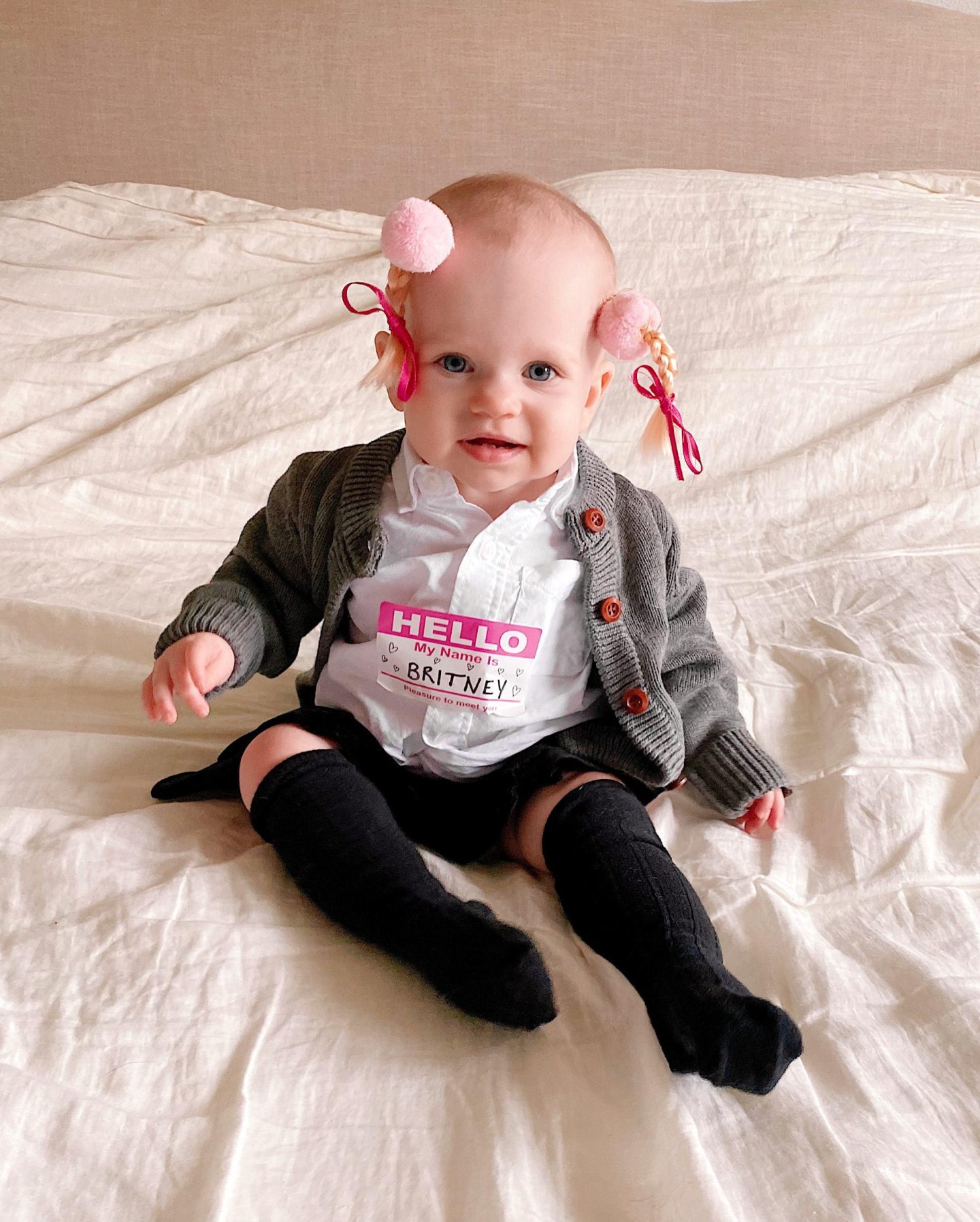 Clay's First Halloween: Baby Britney Spears Costume - Abby Saylor Armbruster