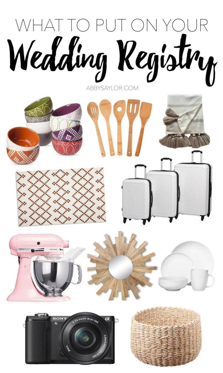 What To Put On Your Wedding Registry