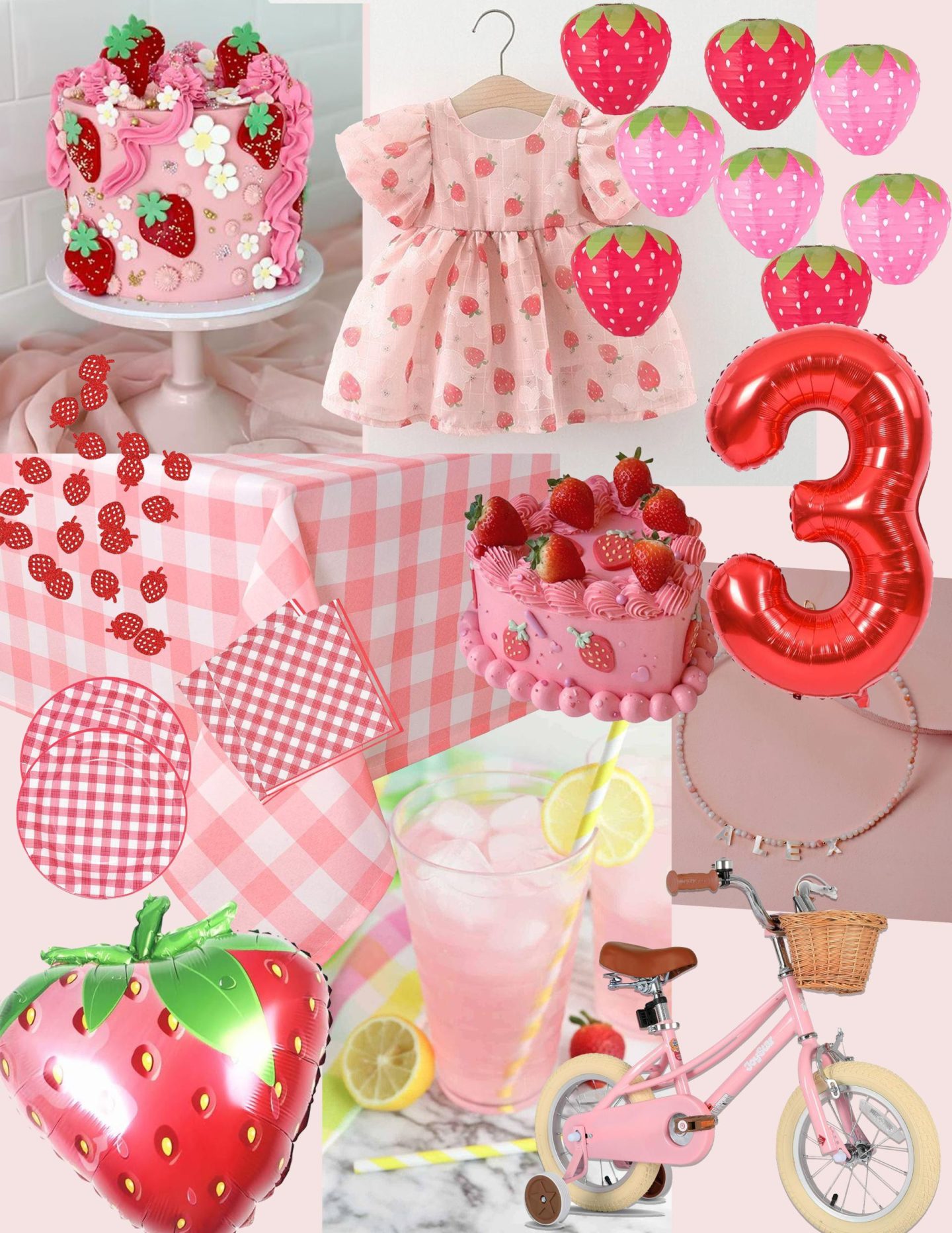 Clay's Strawberry Themed 3rd Birthday Party